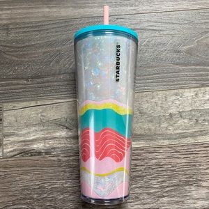 Starbucks 2020 Iridescent Pastel Wave Tumbler 24oz